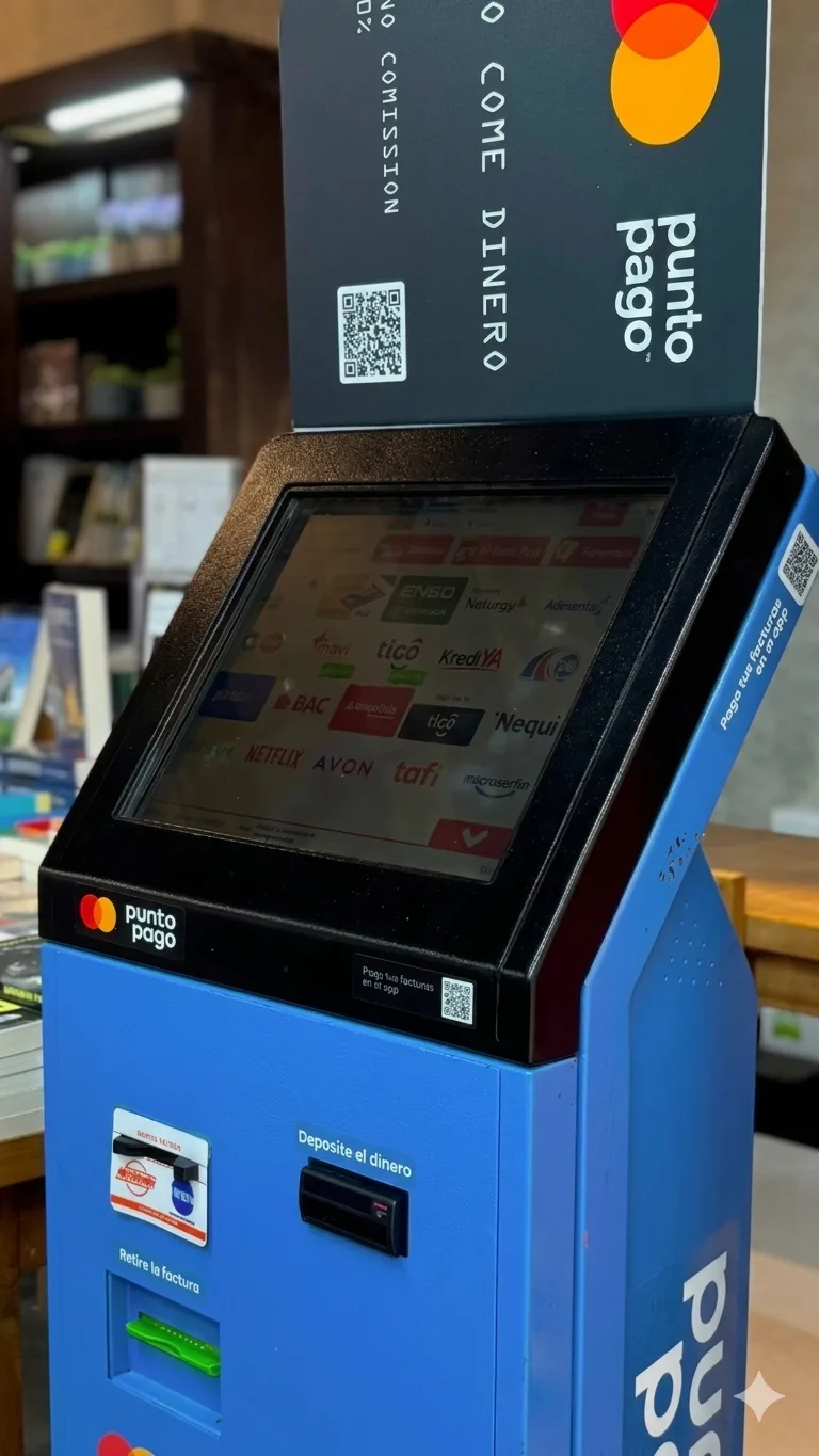 Punto Pago kiosk screen