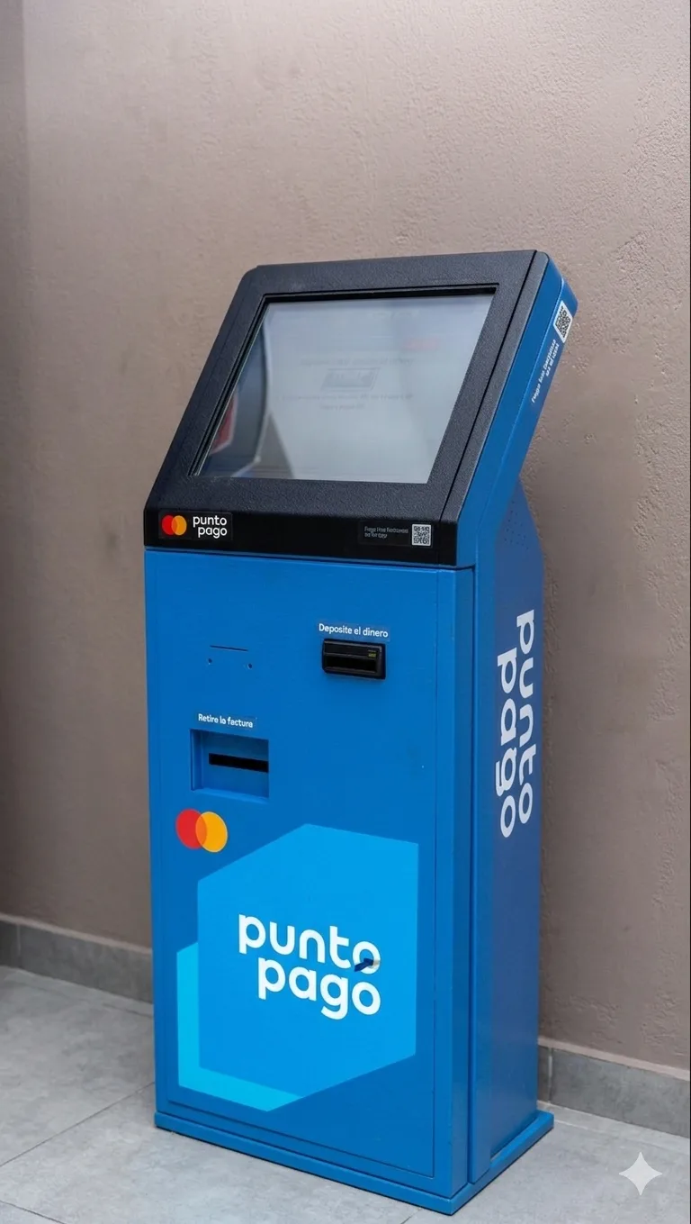 Punto Pago kiosk close up